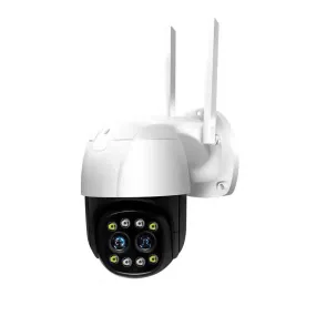 1080P HD Wireless Home Security Camera Outdoor Binocular Camera 10X Optical Zoom WIFI IP Camera with AI Face Recognition Infrared Night Vision IP66 Waterproof