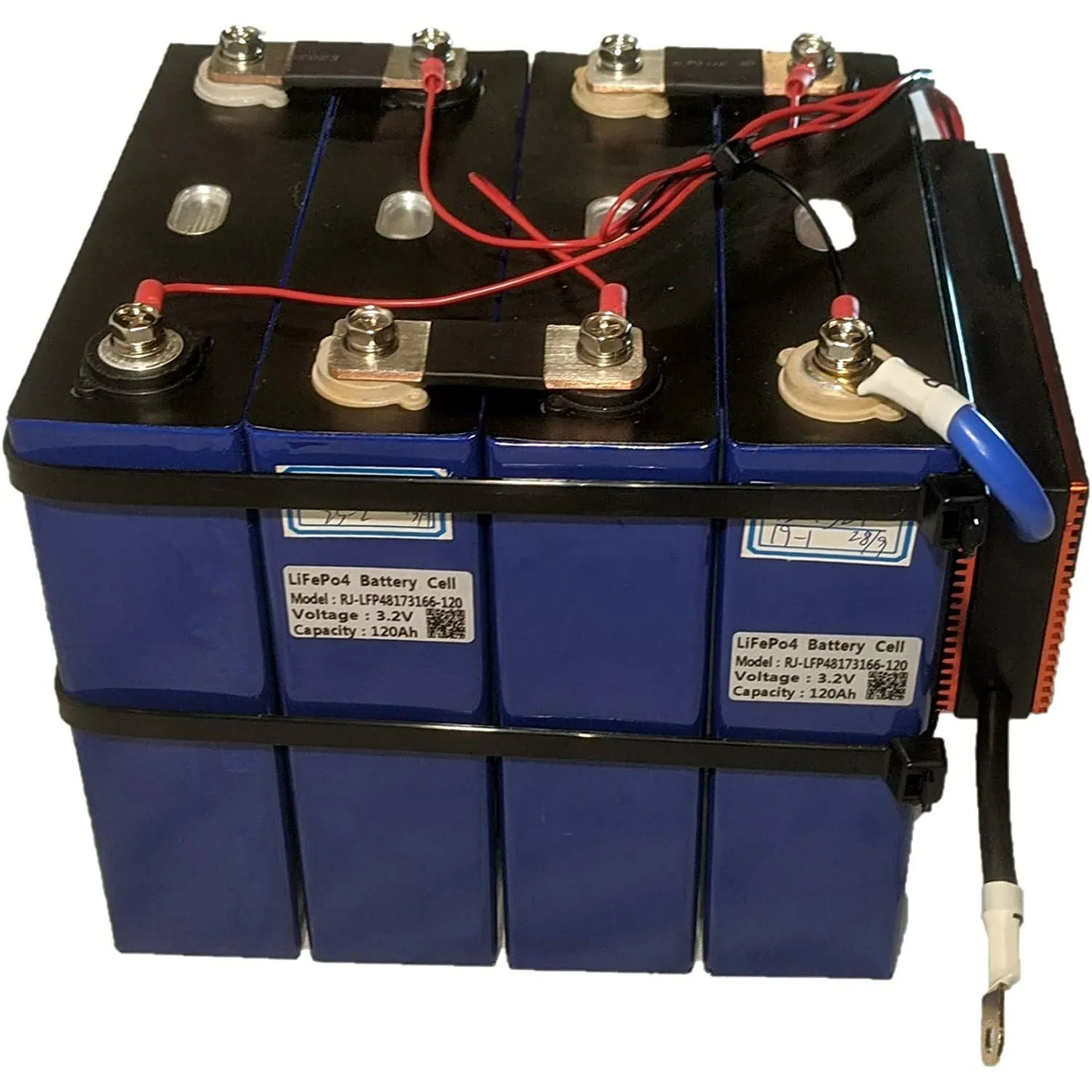12V 120Ah Lithium Iron Phosphate (LiFePO4) Prismatic Battery with 100A BMS