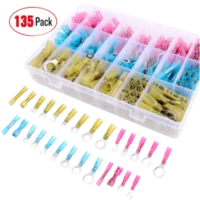 135Pcs Heat Shrink Wire Connectors