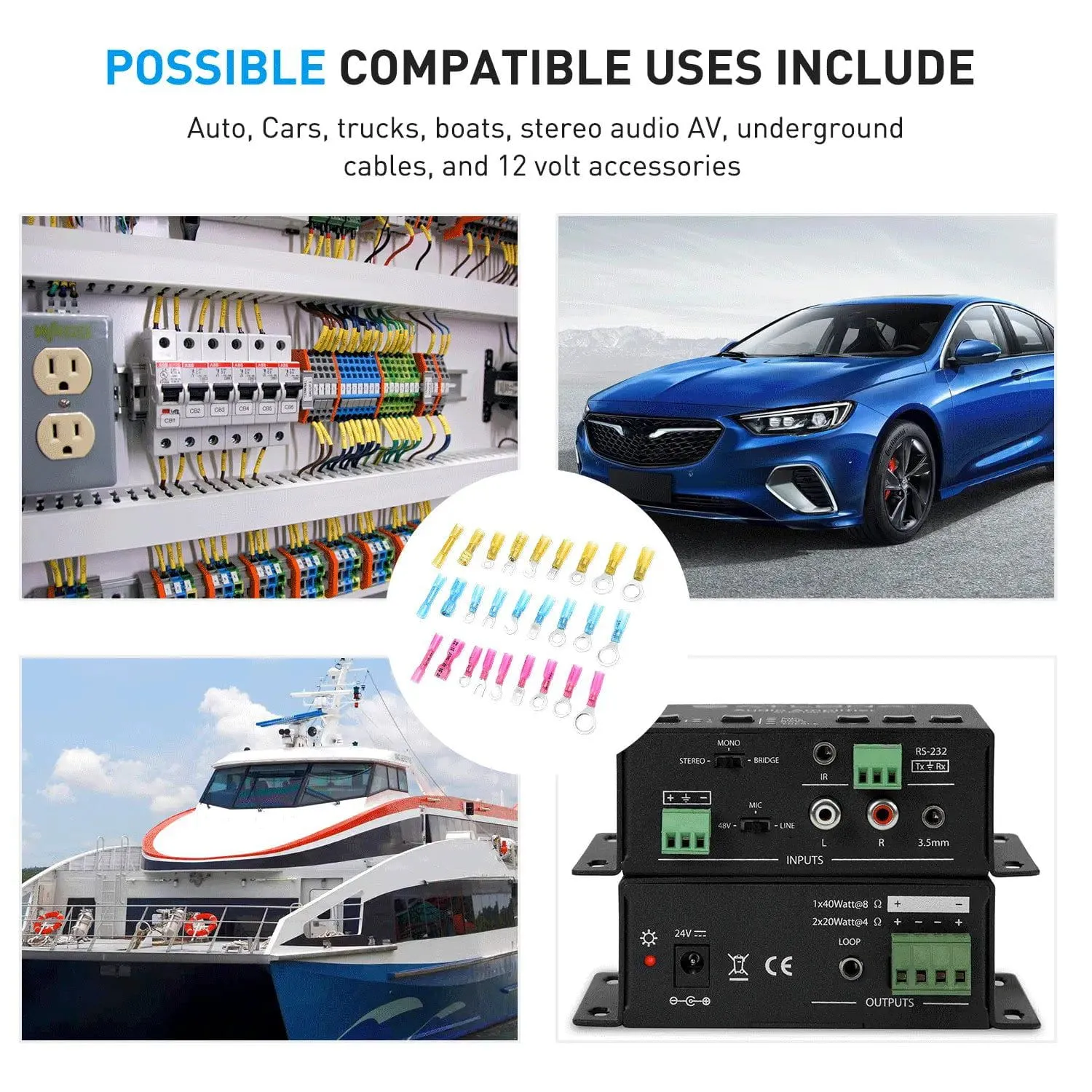 135Pcs Heat Shrink Wire Connectors