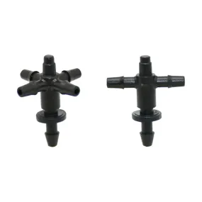 1/8\" 4-Way Arrow Dropper Cross Connector Water Splitter 3/5 Hose Drip Arrow System Greenhouse Adapte