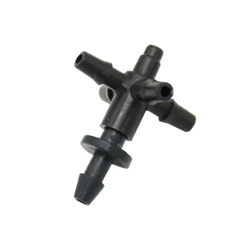 1/8\" 4-Way Arrow Dropper Cross Connector Water Splitter 3/5 Hose Drip Arrow System Greenhouse Adapte