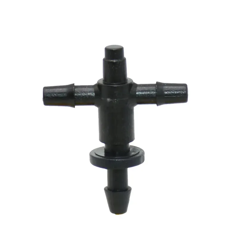 1/8\" 4-Way Arrow Dropper Cross Connector Water Splitter 3/5 Hose Drip Arrow System Greenhouse Adapte