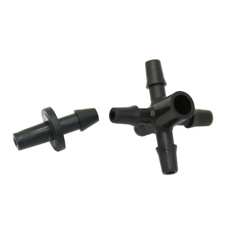 1/8\" 4-Way Arrow Dropper Cross Connector Water Splitter 3/5 Hose Drip Arrow System Greenhouse Adapte