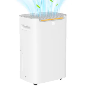 20L/Day Dehumidifier for Home Damp, with 24H Timer, White