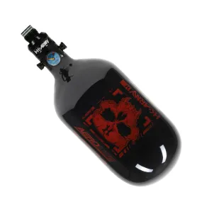 36ci / 4500psi Extra Lite Carbon Fiber Tank - PRO Reg - Doom Black/Red