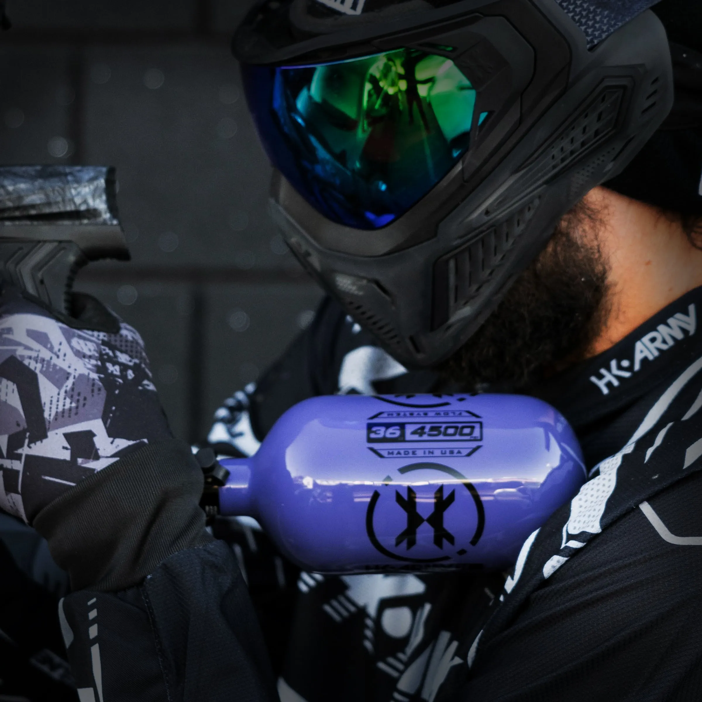 36ci / 4500psi Extra Lite Carbon Fiber Tank - PRO Reg - Icon Purple