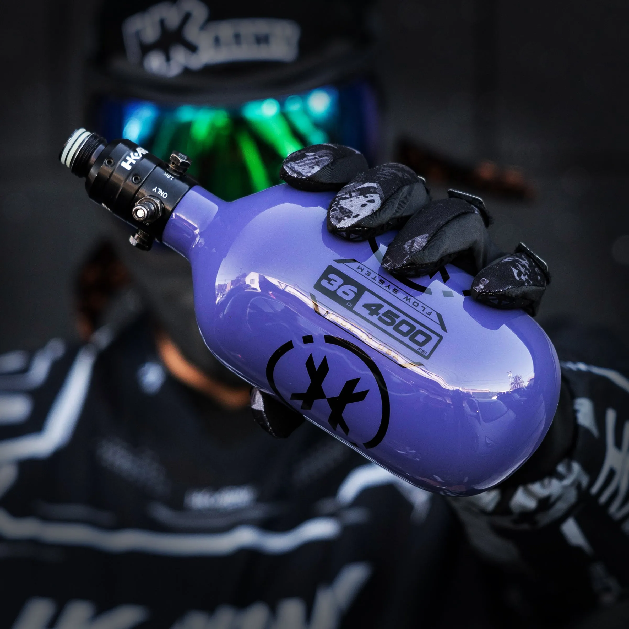 36ci / 4500psi Extra Lite Carbon Fiber Tank - PRO Reg - Icon Purple