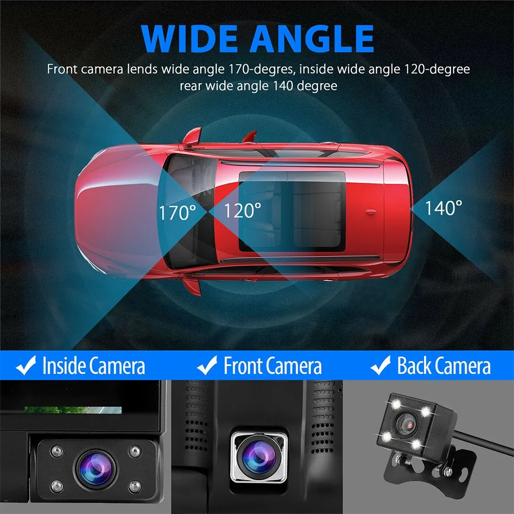 4-inch Ips Display Car  Driving  Recorder Touch Screen 170