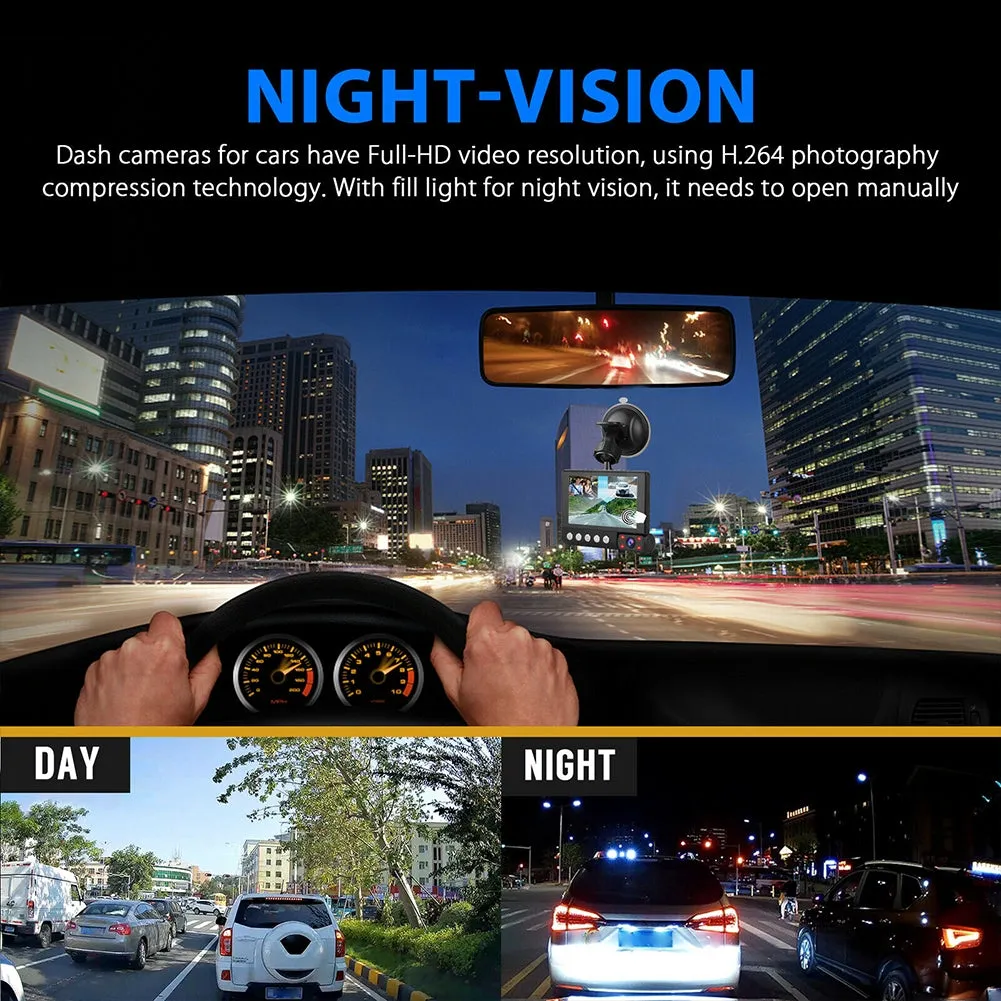 4-inch Ips Display Car  Driving  Recorder Touch Screen 170