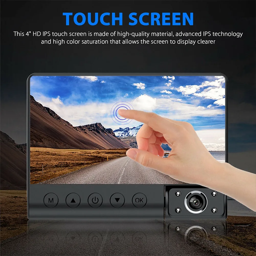 4-inch Ips Display Car  Driving  Recorder Touch Screen 170