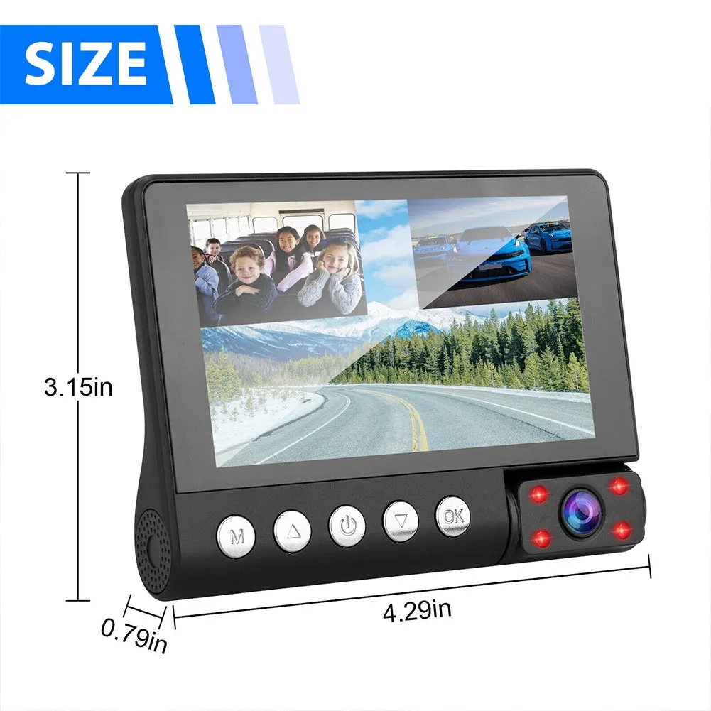 4-inch Ips Display Car  Driving  Recorder Touch Screen 170