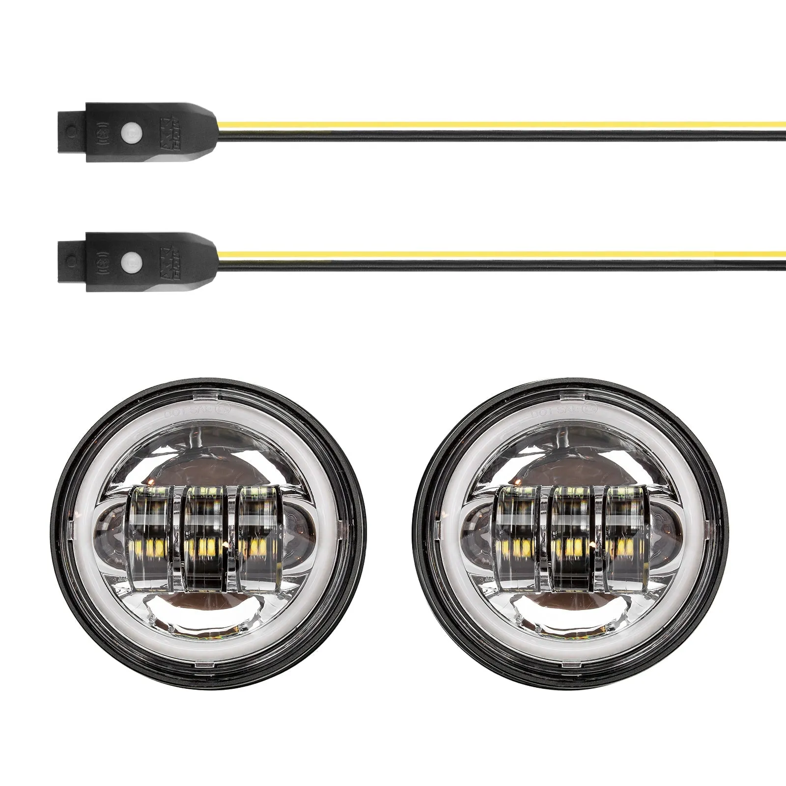 4.5" RGB LED Harley Running Light XKchrome Bluetooth App Controlled Kit