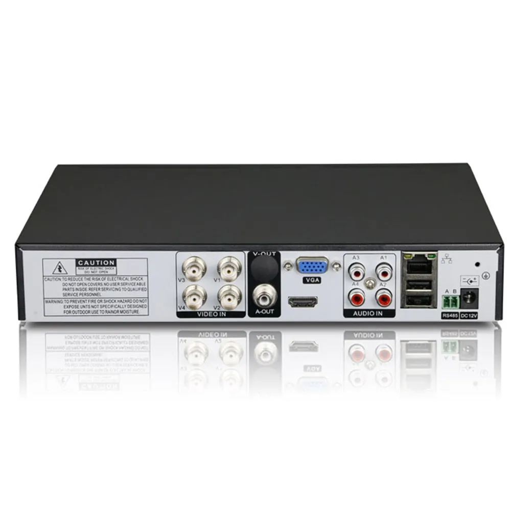 4CH AHD 5in1 DVR 8CH 1080P NVR Video Recorder Camera IP Camera P2P