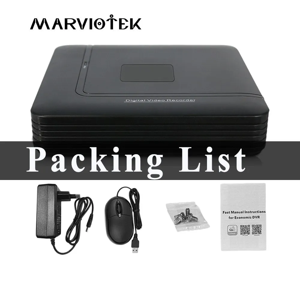 12CH 16CH Mini DVR AHD CCTV NVR, 1080N 960P Video Recorder for Security Surveillance