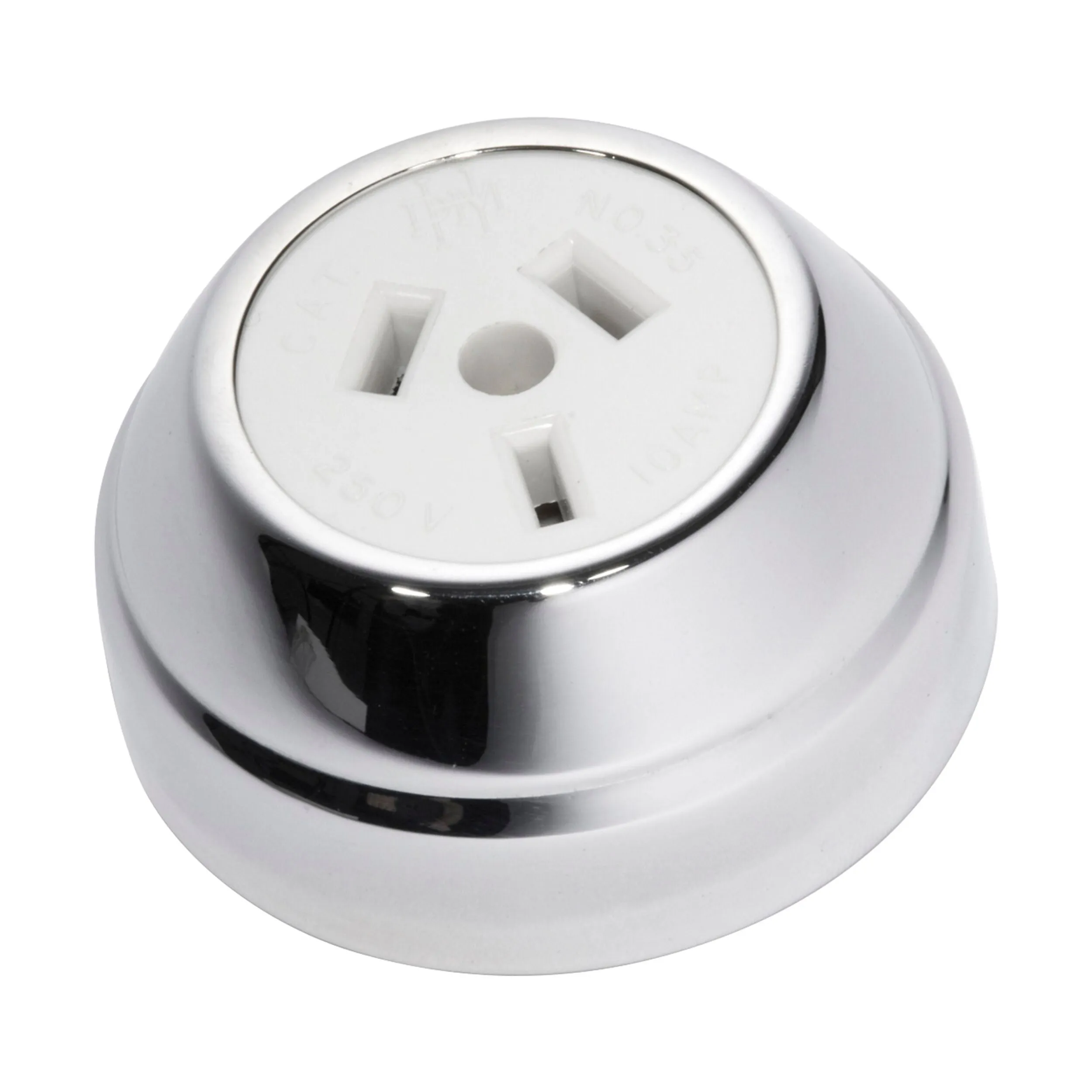 5778 Socket Federation White Mechanism Chrome Plated D60xP29mm