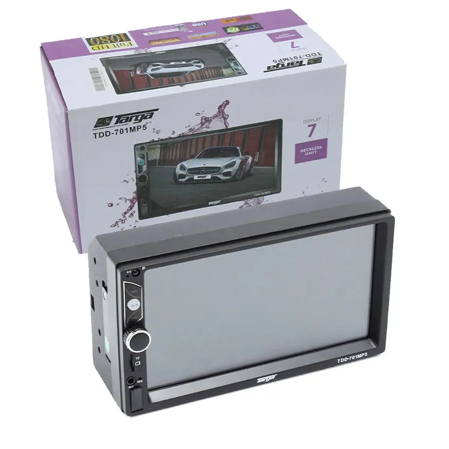 7 Inch - Targa TDD-701 MP5 Double Din Media Player With Bluetooth