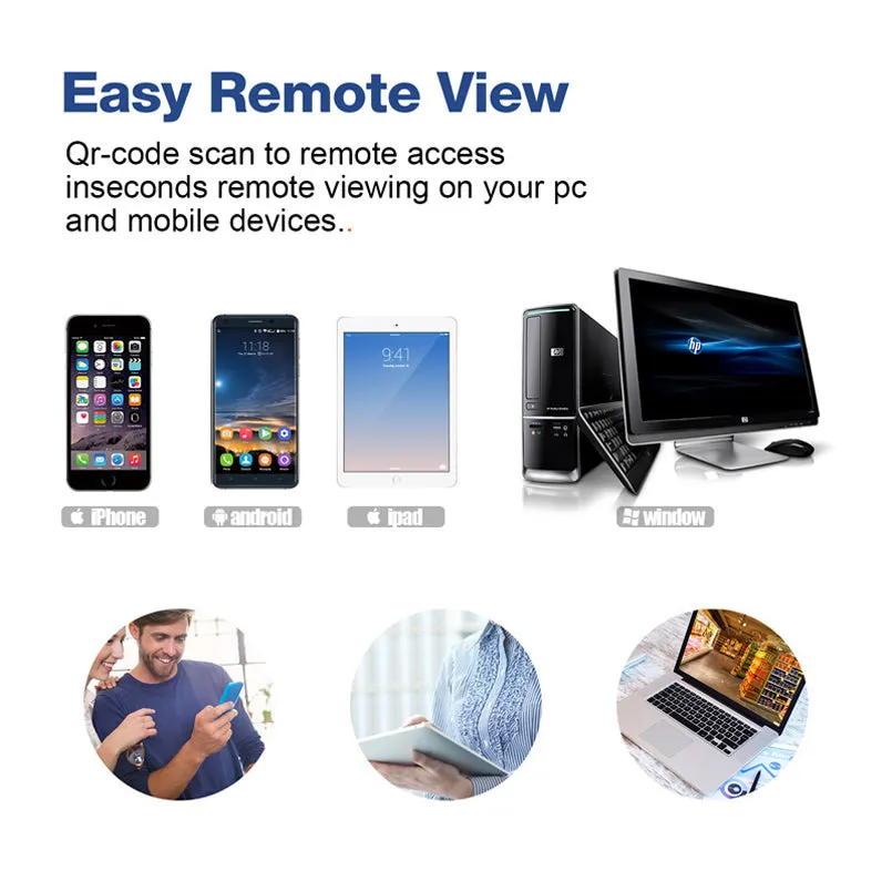 AHD DVR 8ch 4ch Recorder Surveillance for Analog TVI CVI IP Camera