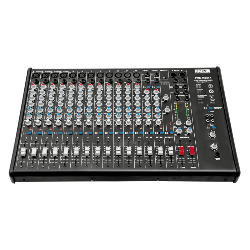 Ahuja Mixer Audio 12 CH 12Mono Input 4Output w/ Phantom Power - PMX1632FX