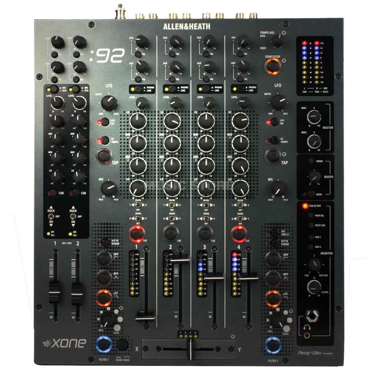 Allen & Heath Xone:92 Analogue DJ Mixer with 4 band EQ and Multi-mode Filters