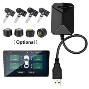 Android Navigation Sensors USB Wireless Transmission Tire Pressure Monitoring System نظام تحذير لضغط الاطارات اندرويد