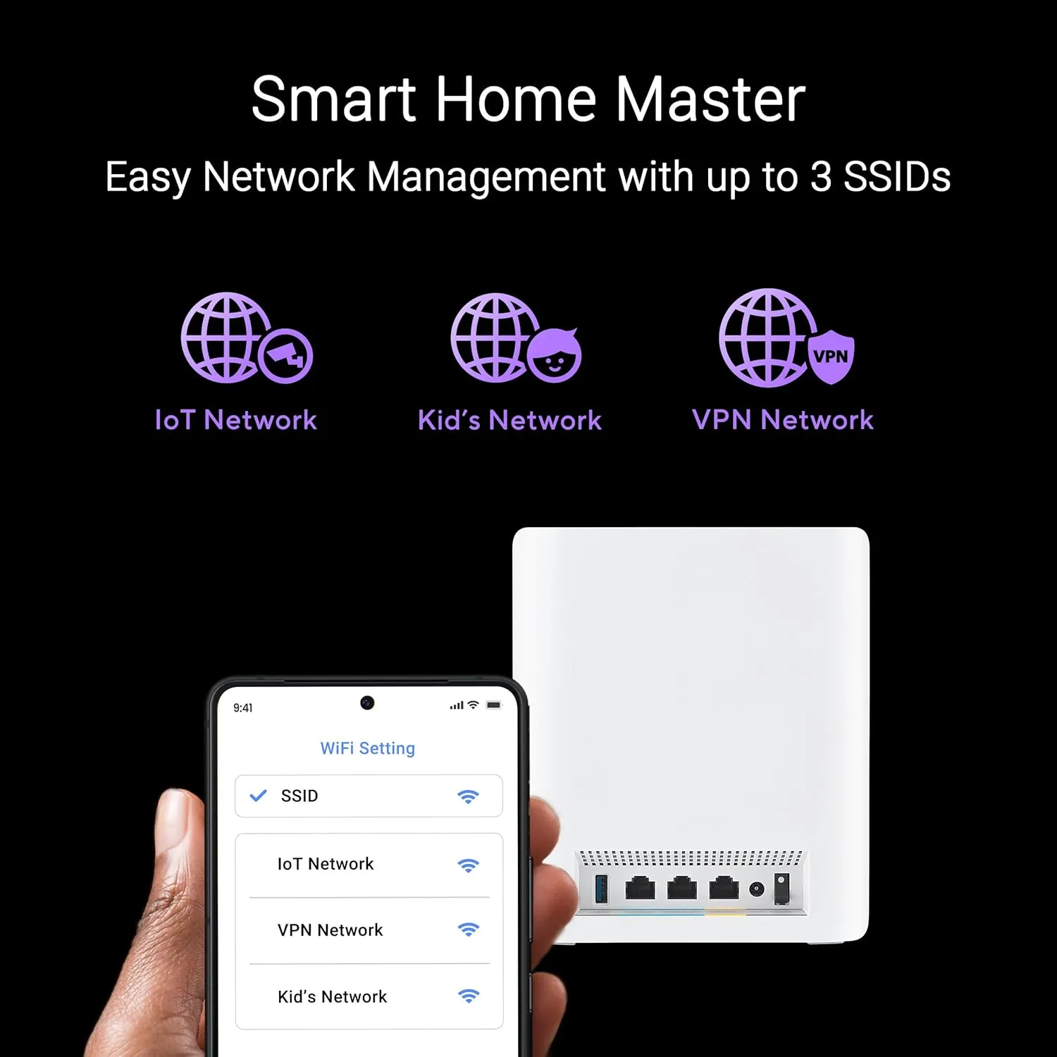 ASUS ZENWIFI BT10(2-PK)/WHITE 白色 BE18000 三頻 WiFi 7 Mesh Router (兩件裝) NE-AZBET1V