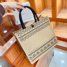 Bag  New Linen Tote Bag Large Capacity Advanced Sentong Qin Mummy Bag Ins Cosmetic Bag Storage Bag
