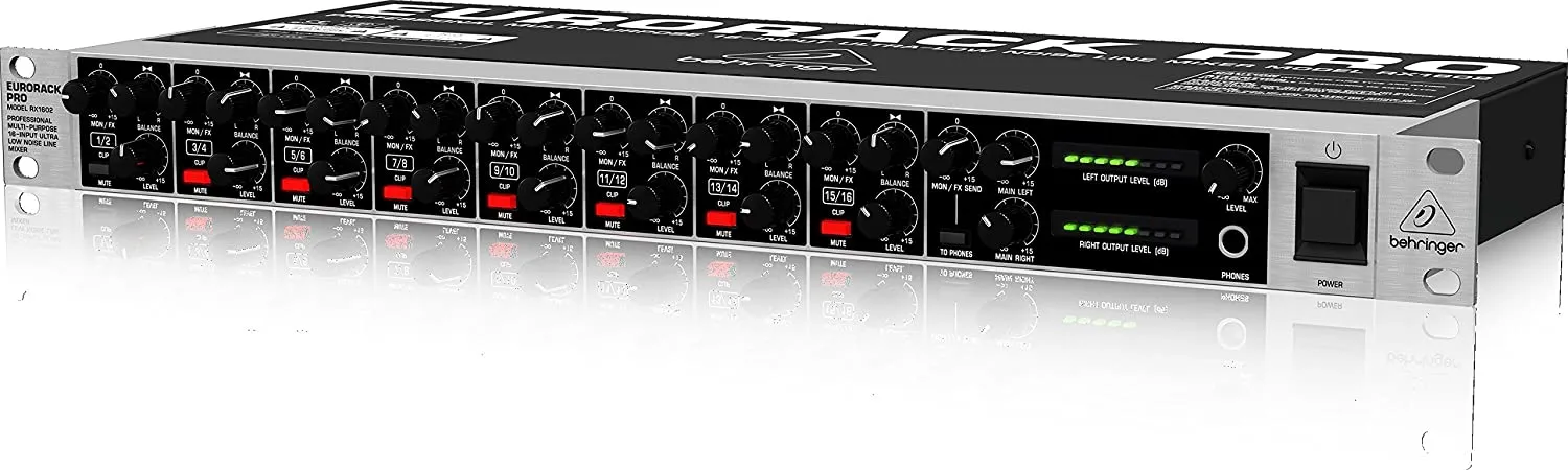 Behringer Eurorack Pro RX1602 Professional Multi-Purpose 16-Input Ultra-Low Noise Line Mixer