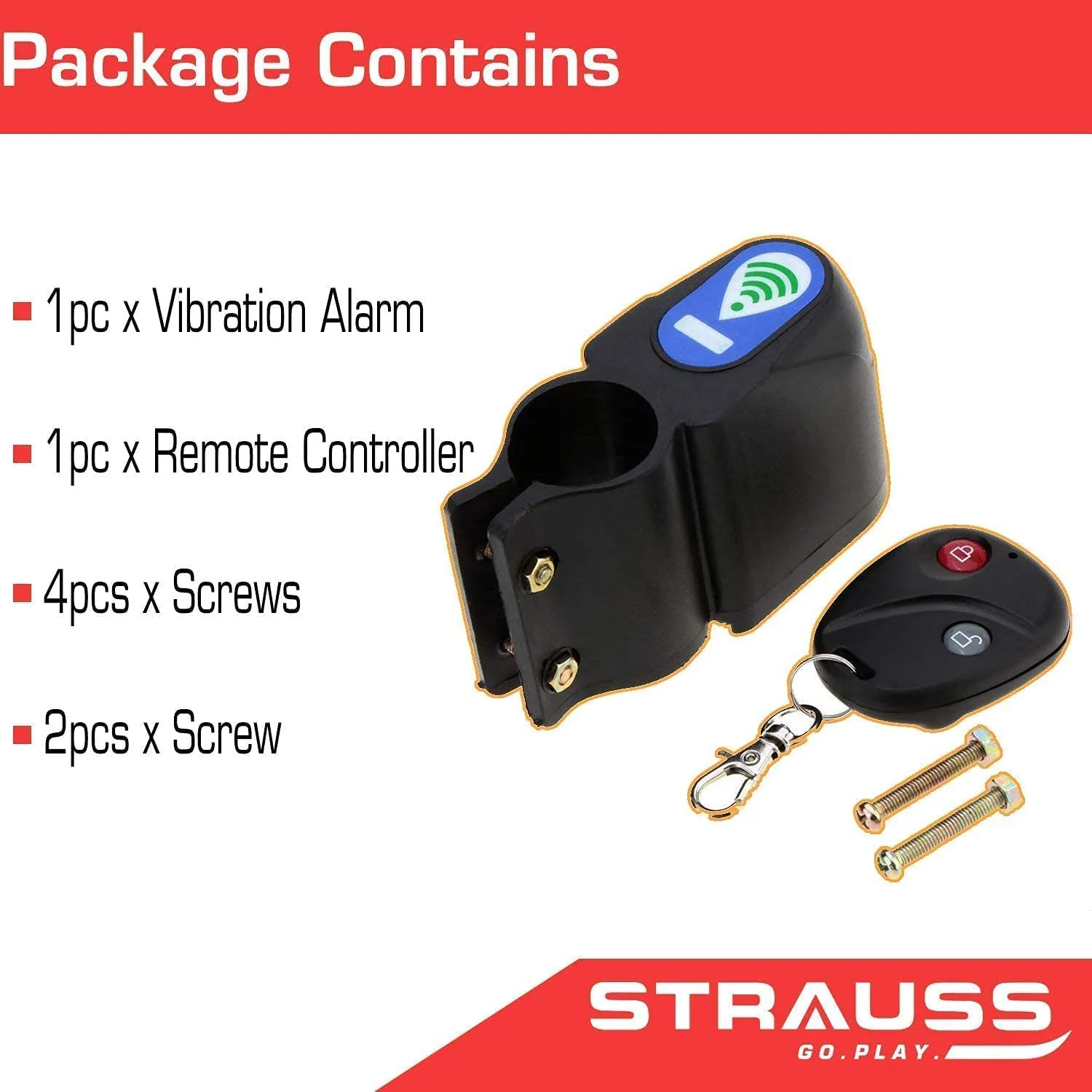 Bicycle Wireless Security Alarm Lock with Remote (Smart Sensor Alarm)(Pack of 2)