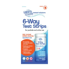 BIOLAB 08192AQU Pool Test Strip, 6-Way