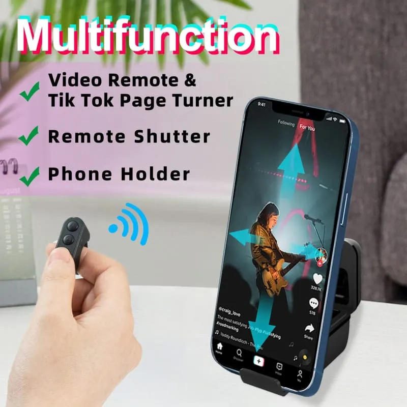 Bluetooth Fingertip Controller for Easy Short Video Browsing