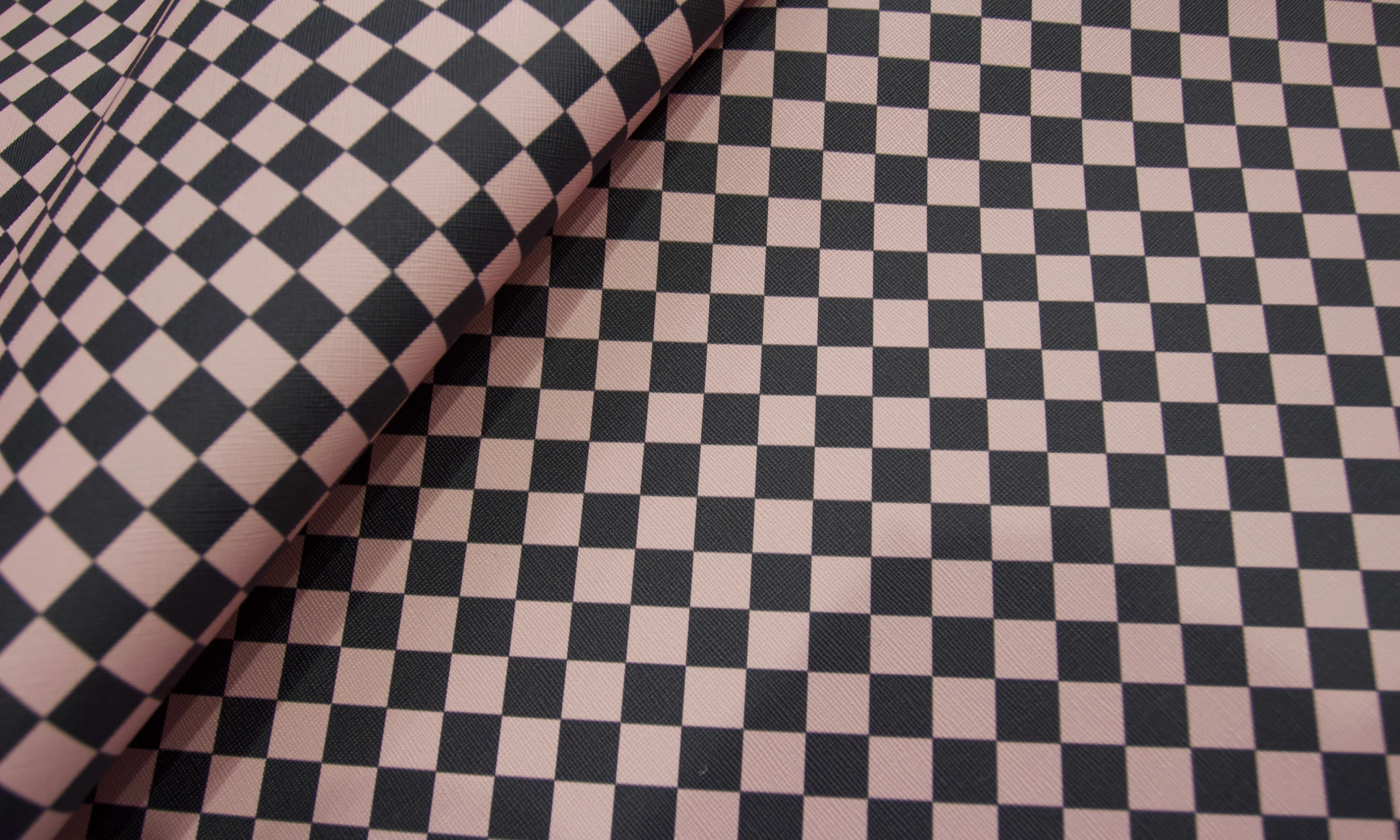 Blush Checkers | 18" Vinyl Roll