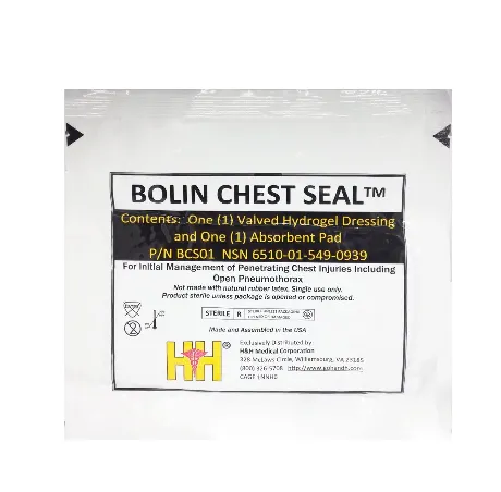 Bolin Chest Seal Dressing, 6''