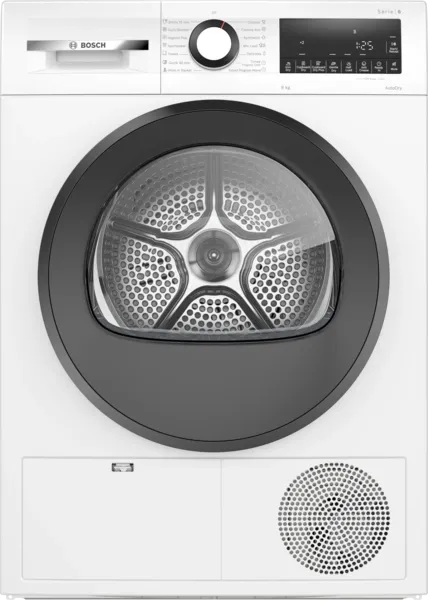 BOSCH WPG23100IN Series 4 8 kg Fully Automatic Front Load Dryer (Fluff Filter, White)