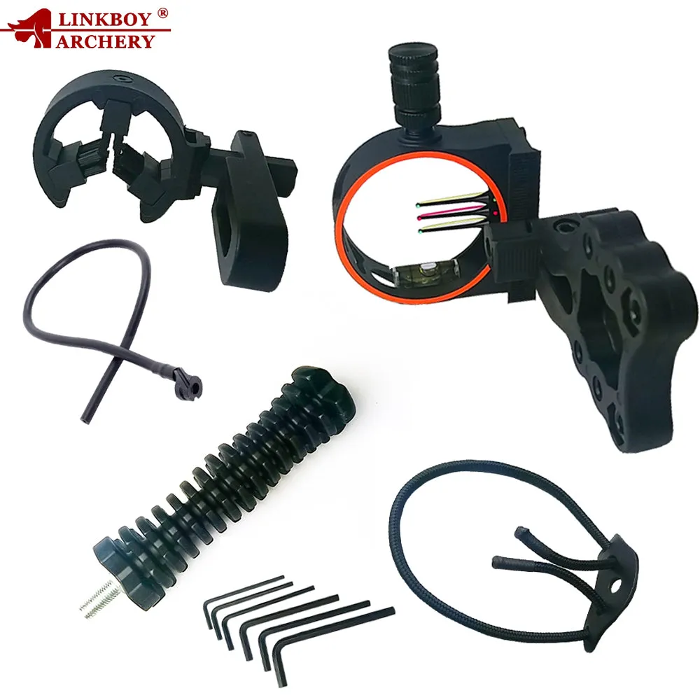 Bow Sight Kits Arrow Rest Stabilizer for Hunting Recurve/Compound Bow Accessories