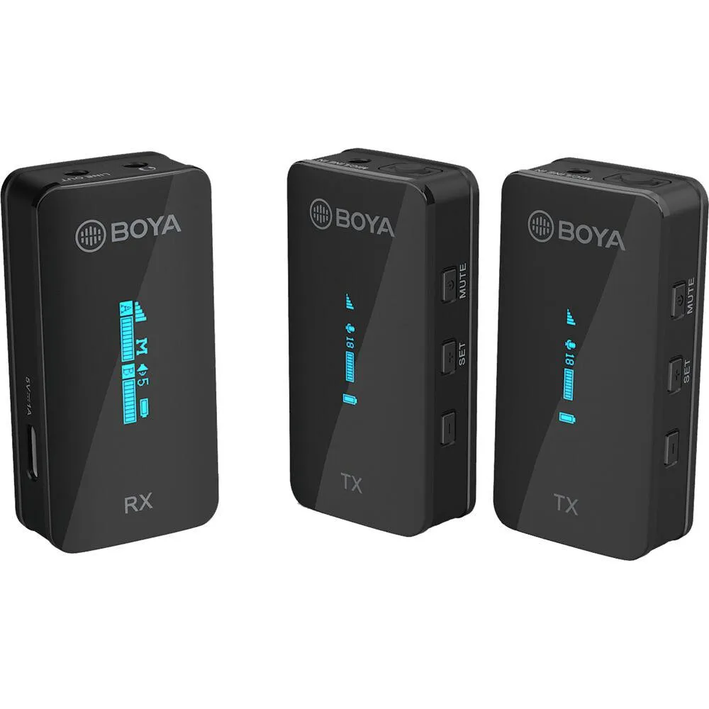 Boya BY-XM6-S2 Ultra Compact 2.5Ghz Dual Channel Wireless Microphone