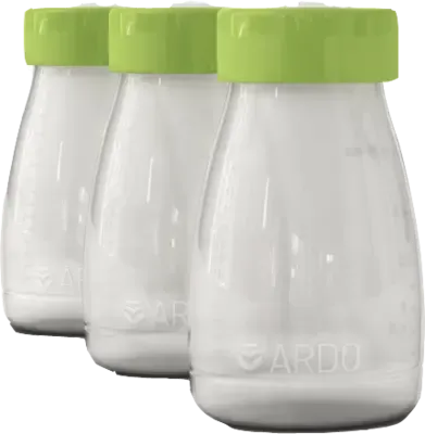 Breast milk storage bottles