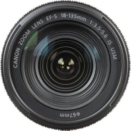 Canon EF-S 18-135mm f/3.5-5.6 IS USM Zoom Lens (White Box) with 3 UV/CPL/ND8 Filters Hood Kit for EOS 70D, 7D, Rebel T5, T5i, T6, T6i, T6s, SL1 Cameras