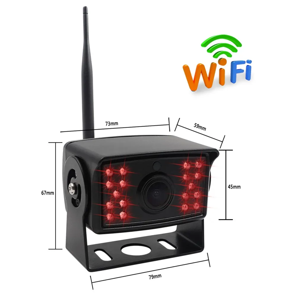 Car Backup Camera Wireless Wifi HD Wide-angle Night Vision Cam