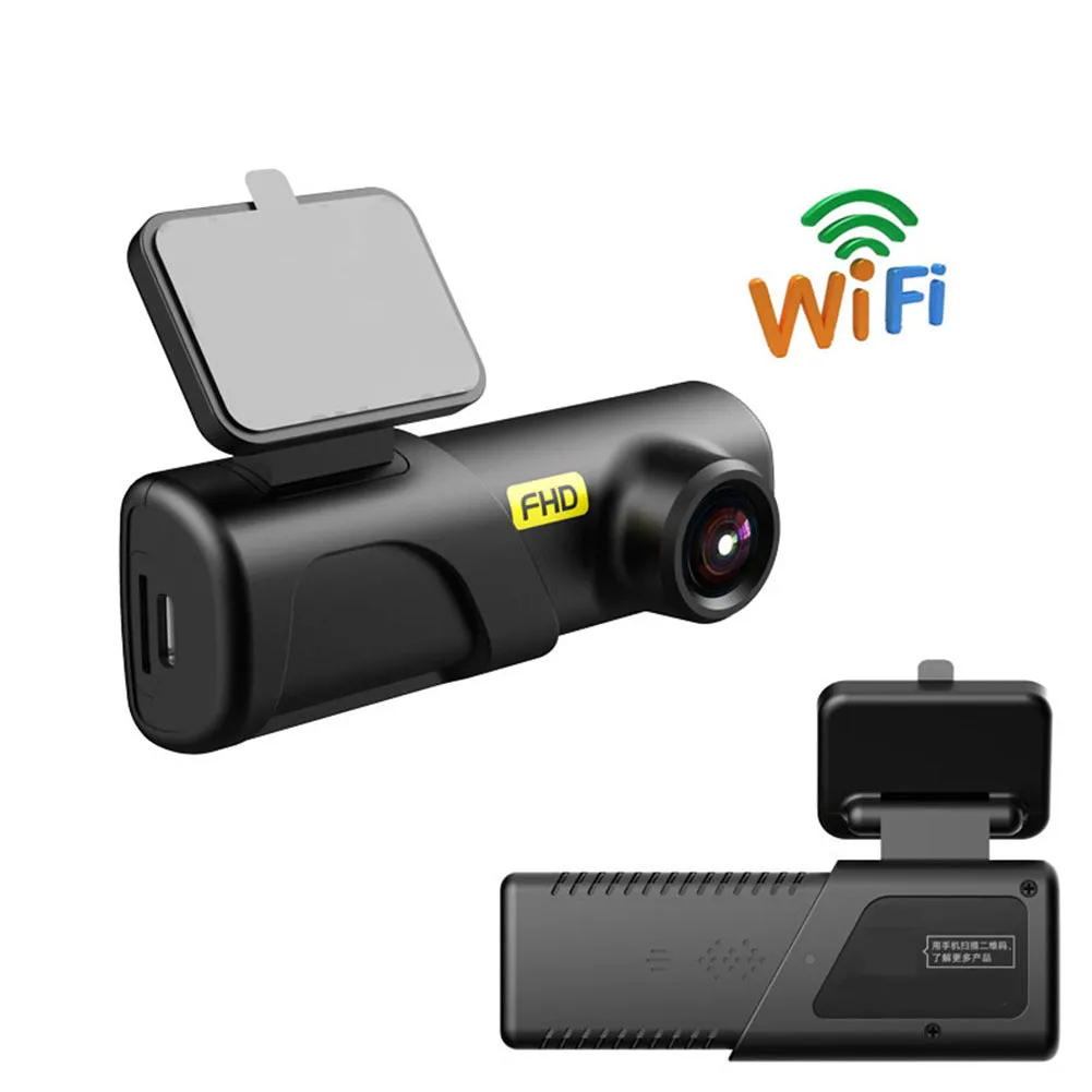 Car Dash Cam Smart Wifi Control Driving Recorder 24h Parking