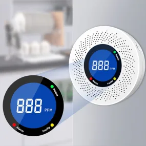 Carbon Monoxide Detector CO Alarm Smoke Safety Combo