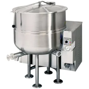 Cleveland KGL-100 100 Gallon Stationary 2/3 Steam Jacketed Natural Gas Kettle - 120V