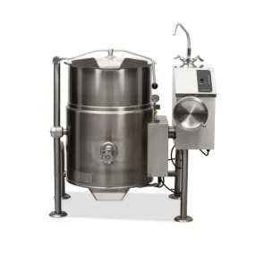 Cleveland KGL25T 25 Gallon Tilting 2/3 Steam Jacket Natural Gas Steam Kettle