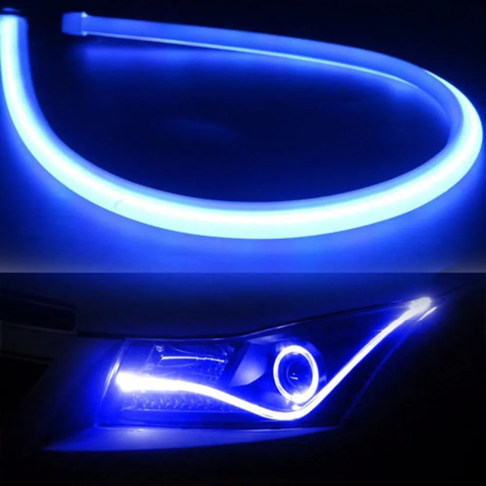 Color: Blue 2pcs, Size: 45cm - 2Pcs 45cm 60cm Flexible Car Soft