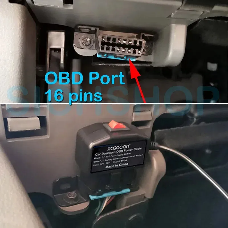 Color Name: Orange - XCGaoon 24Hours Car OBD Hardwire Kit With