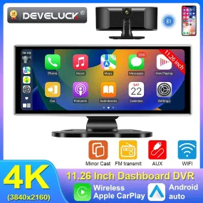 Color Name: Red, Sd Card Memory: 16g - 11.26" 4K Dash Cam Rear
