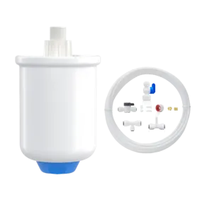 Connect RO System to Refrigerator - Waterdrop PMT Small Water Pressure Tank for Smart Reverse Osmosis, with 1/4" Water Tubing