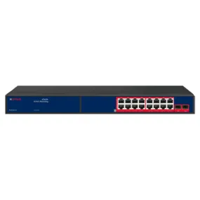 CP Plus AI PoE Switch 16 Gigabit Port   2SFP CP-ANW-GPU16F2-N30