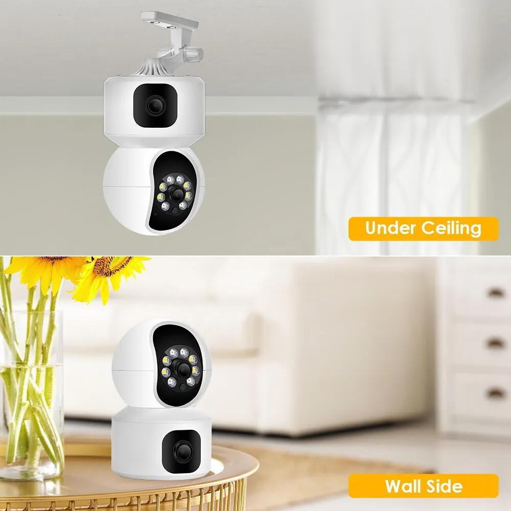 CRONY NIP-32 iCsee APP 4MP double-screen IP Camera Dual Lens WiFi Camera Dual Screen Baby Monitor Auto Tracking Ai Human Detection IP Security Cameras