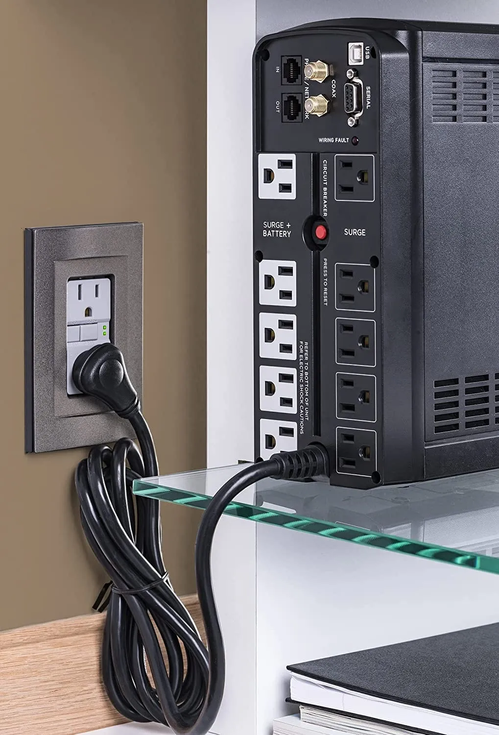 CyberPower CST135XLU 1350VA/810W AVR, LCD, and USB 2.0 UPS System